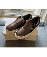 NOT RATED Tim Bronze Snakeskin Slip Ons Shoes 8 Reptile Scales Festival ... - €38,22 EUR