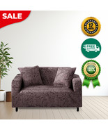 Anyhouz 2 Seater Sofa Cover Chocolate Brown Style and Protection For Liv... - $910.42 MXN