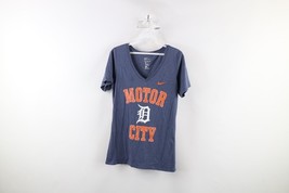 Nike Womens S Old English D Motor City Detroit Tigers Baseball V-Neck T-... - $22.23