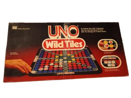 Vintage 1982 UNO Wild Tiles Strategy Board Game iGi Complete #7001 Ages 10-Adult - $9.92