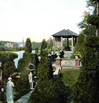Wellesley Massachusetts Hunnewell Gardens Postcard Vintage - $12.50
