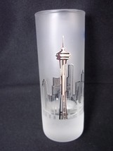 Souvenir frosted shooter Seattle skyline Space Needle - £4.67 GBP