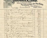 Shoemaker &amp; Busch Wholesale Druggists 1902 Handwritten Invoice Philadelp... - £9.32 GBP