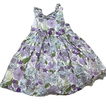 Janie and Jack &quot;Adorable Garden&quot; Purple &amp; Blue Floral Full Dress Sz 2T - £56.63 GBP