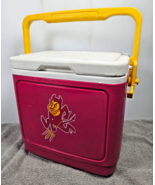 ASU Arizona State Sun Devils Igloo 10 Magenta Red Cooler Removable Lid &amp;... - $19.95