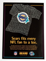 1994 Sears Roebuck T-Shirt Tee Super Bowl XXVIII Vintage Magazine Cut Print Ad - $9.99