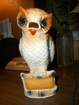 Ardalt Owl Pin Cushion Scissors Holder #3692 Ceramic Sewing Room Sewing ... - £27.32 GBP
