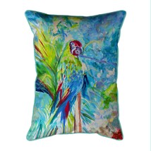 Betsy Drake Green Parrot II Large Indoor Outdoor Pillow 16x20 - £36.94 GBP