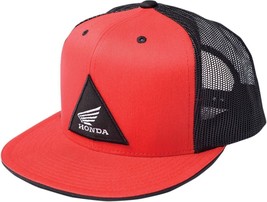 Factory Effex Red Tri Trucker Honda Snapback Hat Cap Lid Adjustable Snap Back - £23.66 GBP