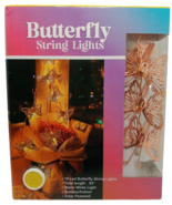 Butterfly String Lights Led Solar Power Outdoor/Indoor 93” Length 10 But... - $248.22 MXN