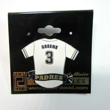 MLB San Diego Padres Khalil Greene No. 3 GREENE White Jersey Lapel Pin - $6.99