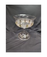 EAPG Yellow Paneled Compote, 7.75&quot; Serving Dish, Antique Glassware, Cent... - $2,287.16 MXN