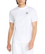 Puma Mens Club Graphic Crew Neck Short Sleeve  - White (Medium) - £14.97 GBP