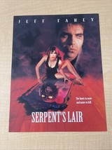Serpent’s Lair Original Press Kit 8.5x11” Video Store Promo Jeff Fahey C... - $8.95
