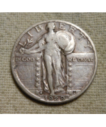 1929-S STANDING LIBERTY SILVER QUARTER HIGH GRADE EF FULL DATE - $34.00