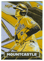 2021 Topps Fire #96 Ryan Mountcastle Baltimore Orioles Rookie Card Gold Minted - £4.72 GBP