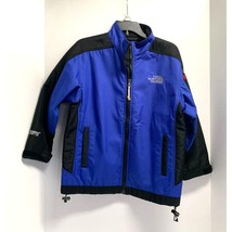 The North Face Boys Size XL Blue Black Striped Full Zip Coat Jacket Apex Ripstop - £31.10 GBP