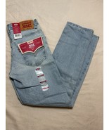 Levi&#39;s 502 Regular Taper Light Wash Youth Boys Denim Blue Jeans Size 26X27 - €25,48 EUR