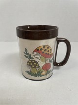 Vintage Thermo-Serv Sears &amp; Roebuck Merry Mushroom Insulated Mug Cup Mad... - $22.57