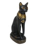Ebros Egyptian Cat Goddess Bastet Seated With Hieroglyphs Base Figurine - $29.99