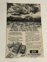 Vintage 1986 CCI Stinger Print Ad pa4 - $5.93