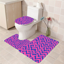 3Pcs/set Lilly Pulitzer 05 Bathroom Toliet Mat Set Anti Slip Bath Floor ... - $33.29+