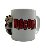 Wisconsin Coffee Cup Mug with 3d Cow Novelty - £10.97 GBP