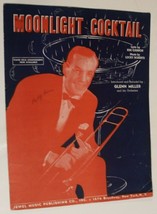 Vintage Moonlight Cocktail Sheet Music 1942 Glenn Miller - £6.25 GBP