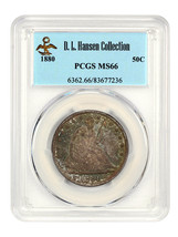 1880 50c PCGS MS66 ex: D.L. Hansen - £5,331.10 GBP