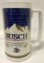 BUSCH Beer Vintage INSULATED Beer Mug Retro Drinkware - Eco Friendly Dri... - £7.76 GBP