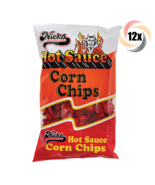 Full Box 12x Bags Nicks Hot Sauce Flavored Corn Chips 4oz ( Fast Shippin... - £38.16 GBP
