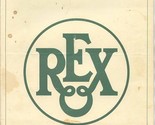 The Rex Restaurant Menus Montana Ave Billings Montana 1990&#39;s - £21.80 GBP