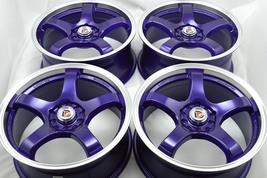 New DDR Fuzion 17x7.5 5x100/114.3 Purple Polished Lip 17" Wheels Rims (S... - $739.00