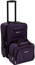 Fashion Expandable Softside Upright Luggage Set, Purple, 2-Piece  - £51.18 GBP
