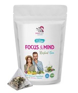 Mind boosting tea - FOCUS AND MIND HERBAL TEA - Green Tea 1 Pack  - $26.20 CAD