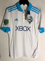 Adidas Youth MLS Jersey Seattle Sounders Team White Alt sz L - £7.77 GBP