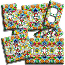 Mexican Southwestern Tile Style Light Switch Outlet Plate Kitchen Folk Art Decor - £14.42 GBP+
