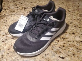 Men Adidas RunFalcon 3.0 Running Shoes HQ3790 Black White 100% Sz 11.0 - $54.45