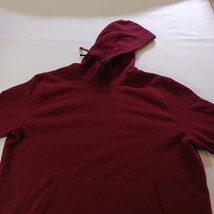 Tek Gear Men’s Red Cotton Blend Fleece Drawstring Pullover Hoodie Sweatshirt L image 7