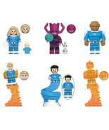 6Pcs Fantastic Four Minifigures Set Galactus Thing Human Torch Mini Blocks Toys - $22.89