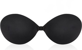 Women&#39;s Sticky Bra + Nipple Covers + Gift Box - Black - £12.57 GBP