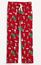 Old Navy Womens XXXL Holiday Pets Dogs Cats Flannel Pajama Pants Red Christm 3XL - £18.57 GBP