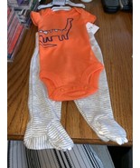 preemie orange dinosaur short and pants with feet-Brand New-SHIPS N 24 H... - $29.71