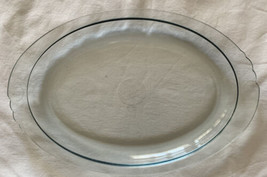 VTG Blue Tint PYREX 812 A-AA Oval Oven Broiler Baking Dish Serving Platter EUC - $8.00