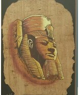 Signed ADEL - Ramesses II The Temple of Abu Simbel - Egypt Papyrus Art P... - $296.99