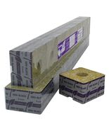 Grodan Rockwool Delta 6.5 Block / Cube 4&quot;x4&quot;x2.5&quot; With Hole - Strip of 6 - €13,80 EUR