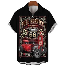 Hot Rod red Full Service garage shirt Hawaiian for men - £22.91 GBP