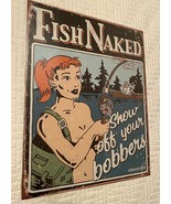 Fishing, Show off your bobbers, metal, bar sign, Humor, 12&quot; x 16, USA V1584 - $375.15 MXN