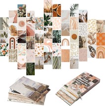 Boho Aesthetic Pictures Wall Collage Kit, Peach Teal Photo, Yopyame 50 Pcs.. - £23.28 GBP