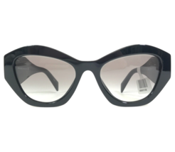 PRADA Sunglasses SPR 07Y 1AB-0A7 Black Cat Eye Thick Rim Gray Gradient Lenses - £242.54 GBP